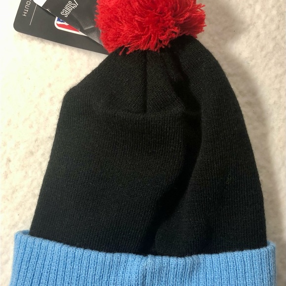 NWT NBA 2020 All Star Game Chicago Winter Warm Pom Pom Hat Youth Sz Acrylic - Picture 7 of 8